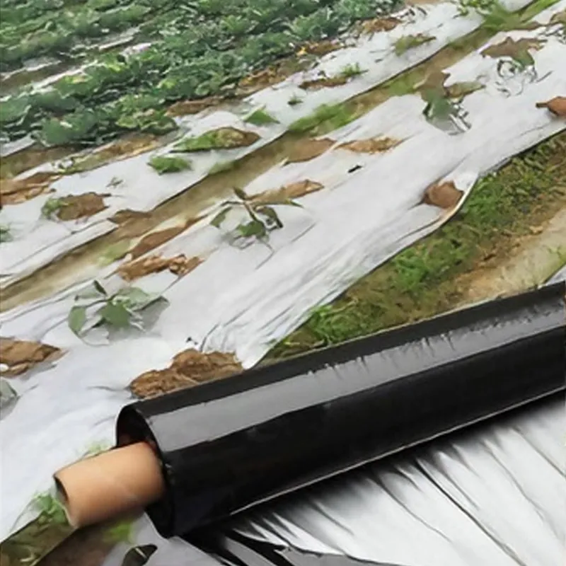 Серебристо-серая мульчирующая пленка.2